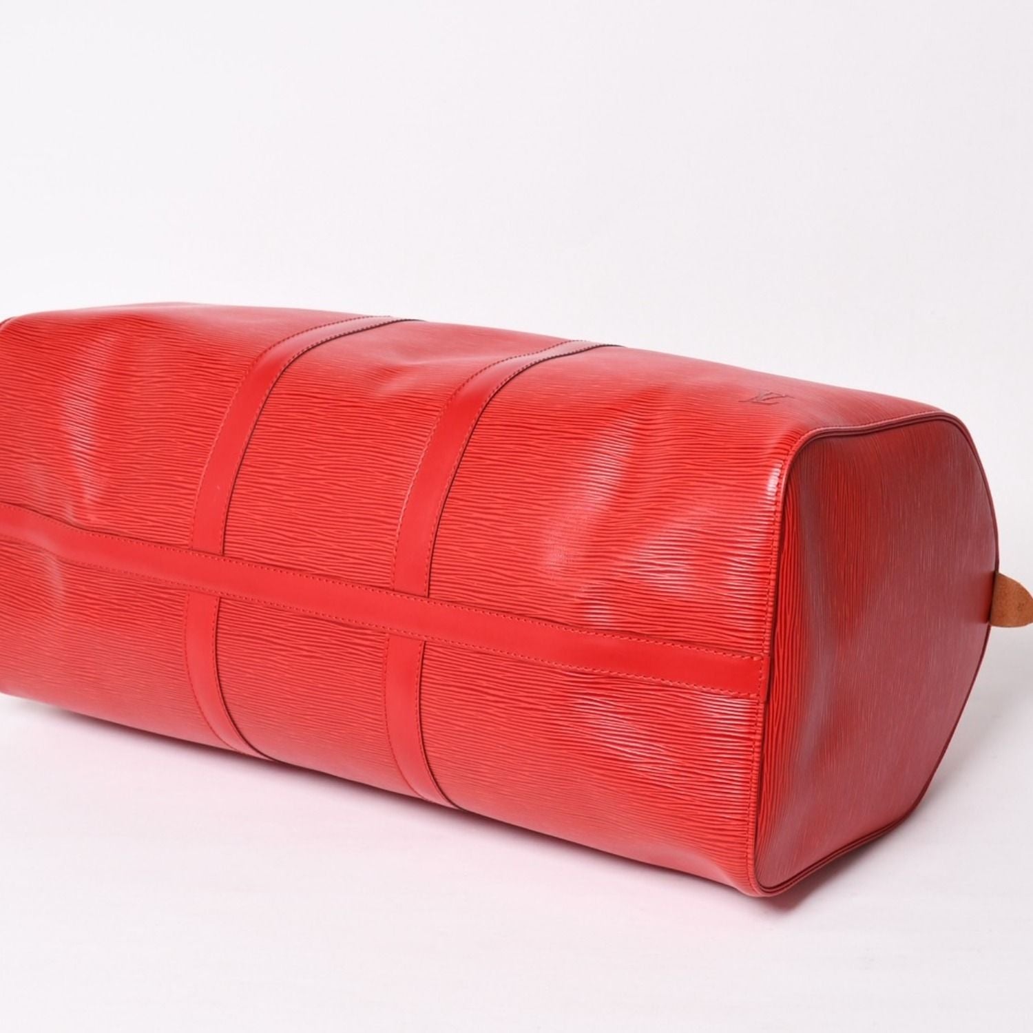 Louis Vuitton Keepall 50 Boston Bag Castilian Red Epi Leather Gold — view 8