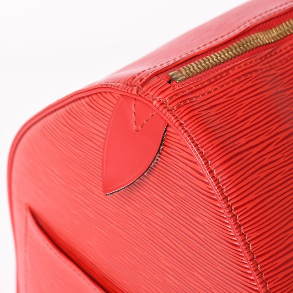 Louis Vuitton Keepall 50 Boston Bag Castilian Red Epi Leather Gold — view 5