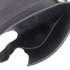 Celine Chain Shoulder 2-Way Clutch Satin Black — view 7
