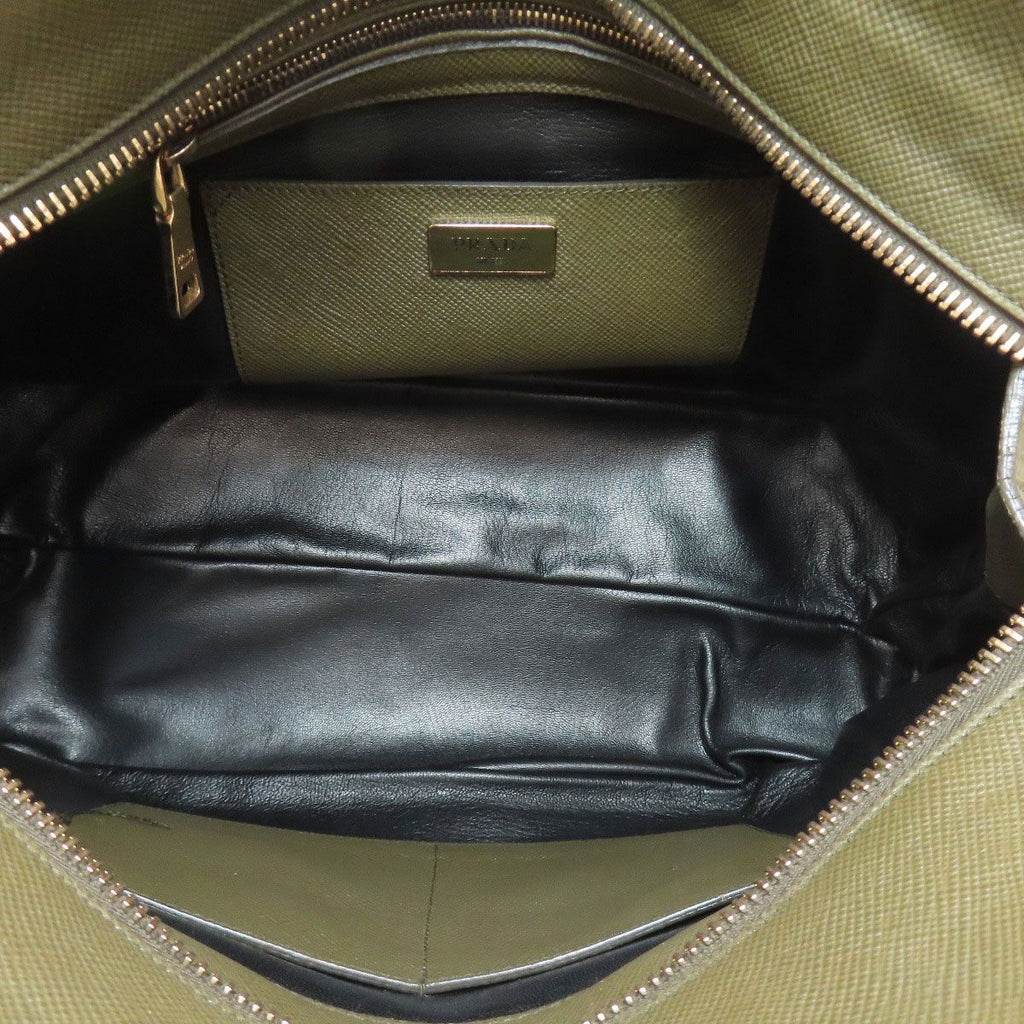 Prada Logo Handbag Saffiano — view 5