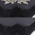 Gucci Broadway Square 2-Way Clutch Cotton Rhinestone Black — view 4