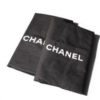 Chanel Leather Boots Long CC Logo Calf Shoes 37.5 Black — view 8