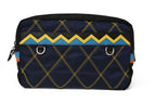 Prada Clutch Nylon Leather Navy Black Pouch with Hand Strap — view 2