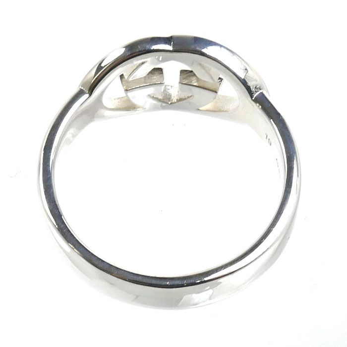 Gucci 925 Sterling Silver Brit Ring SM — view 4