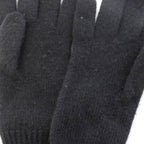 Hermes Darling Medall Cashmere Knit Gloves Visual Decoration Black — view 6