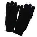 Hermes Darling Medall Cashmere Knit Gloves Visual Decoration Black — view 2