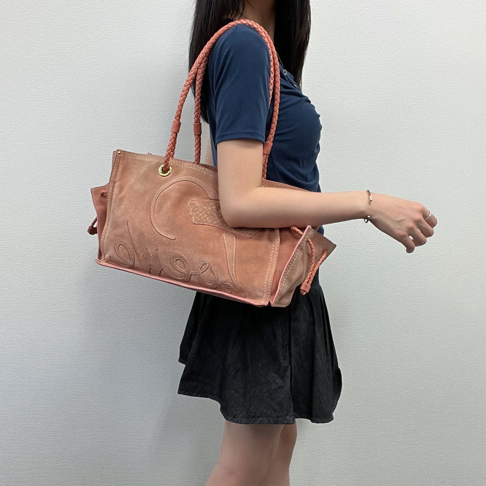 Loewe Anagram Tote Pink