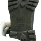 Fendi Engineer Boots Middle Short Leather 38 Black SS — view 7