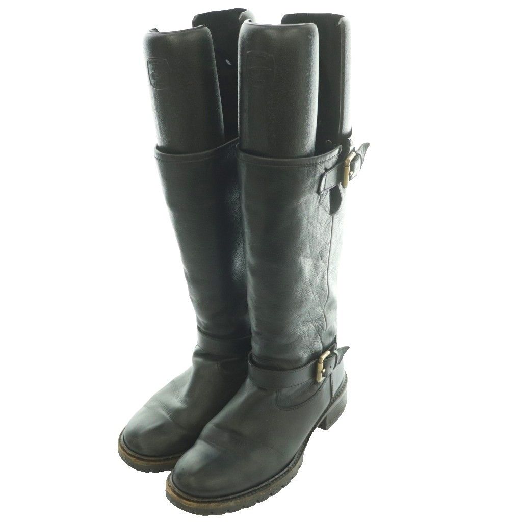 Fendi Engineer Boots Middle Short Leather 38 Black SS — view 2