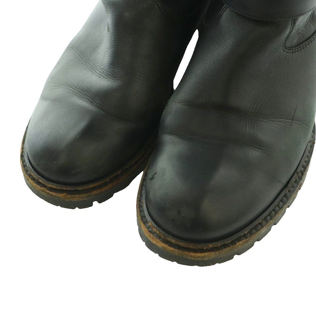 Fendi Engineer Boots Middle Short Leather 38 Black SS — view 3