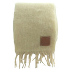 Loewe Anagram Mohair Scarf Shawl Fringe Ivory SS — view 2
