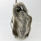Fendi Zucca Pattern Lining Backpack Suede Gray Brown Vintage — view 5