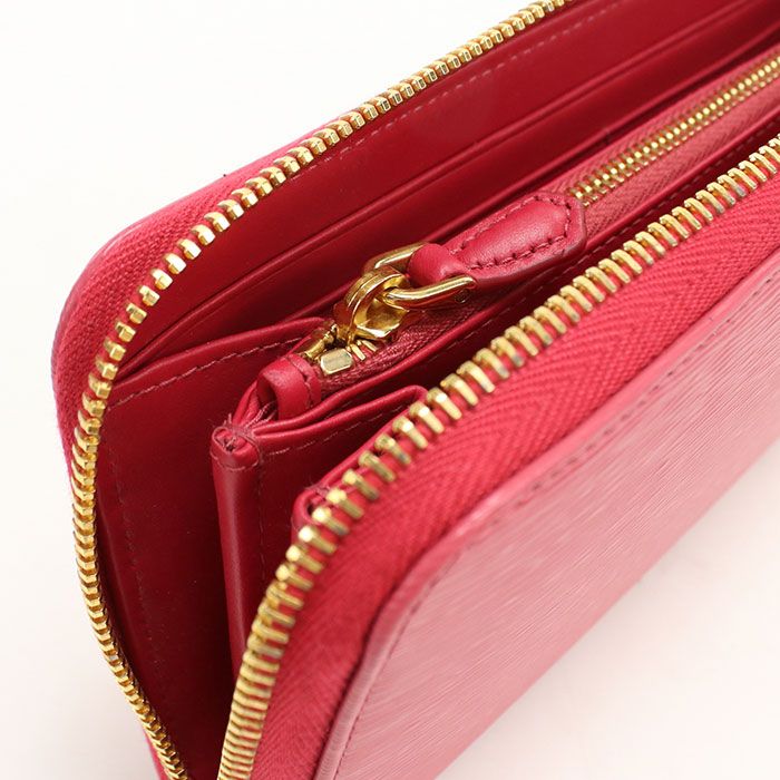 Prada Zip Around Wallet Vitello Move Leather — view 5
