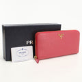 Prada Zip Around Wallet Vitello Move Leather
