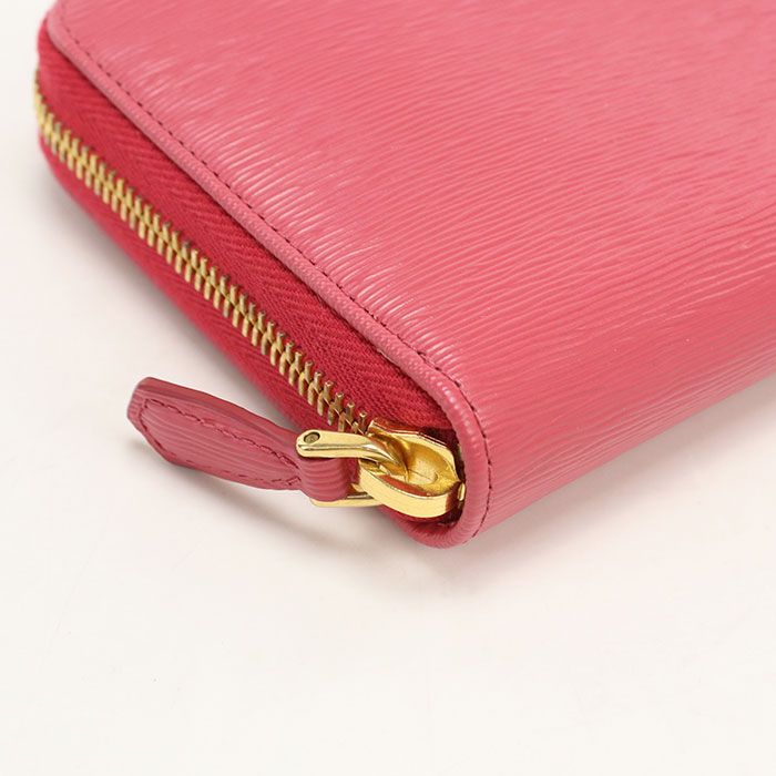 Prada Zip Around Wallet Vitello Move Leather — view 6