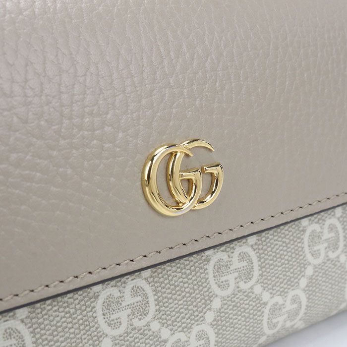 Gucci Bicolor Continental Wallet Double Bifold GG Supreme Canvas — view 7