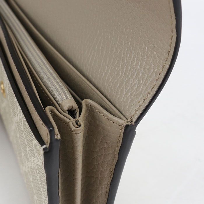 Gucci Bicolor Continental Wallet Double Bifold GG Supreme Canvas — view 6