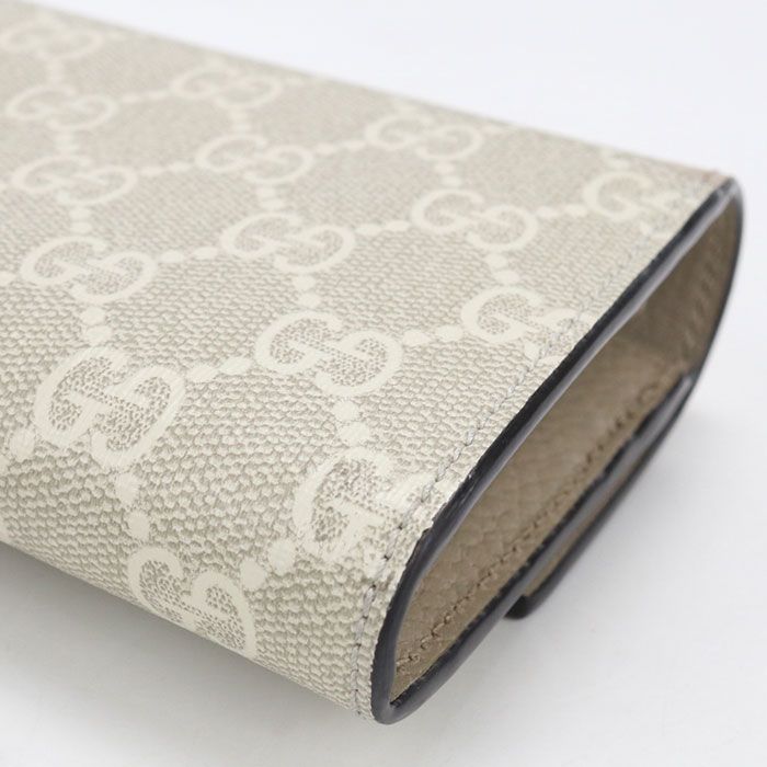 Gucci Bicolor Continental Wallet Double Bifold GG Supreme Canvas — view 5