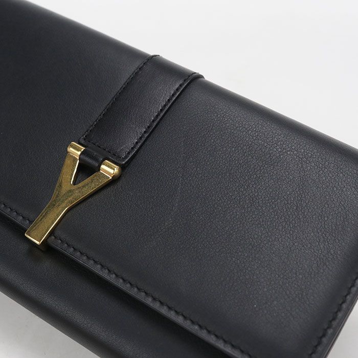 Saint Laurent Large Flap Wallet Line Bifold Leather — view 6