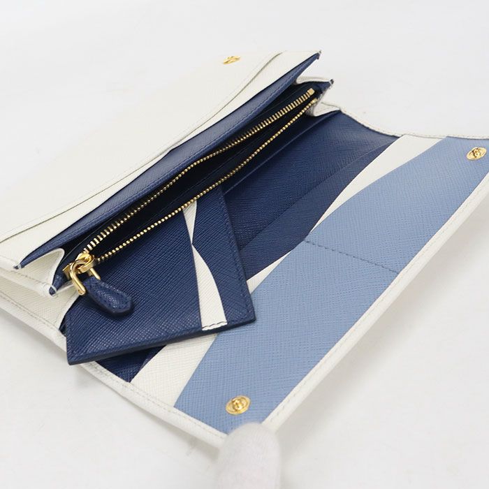 Prada Saffiano Multicolor Wallet Bifold Half — view 3