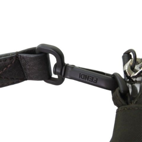 Fendi Baguette Phone Folder Shoulder Bag Crossbody Khaki — view 5