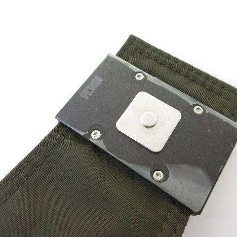 Fendi Baguette Phone Folder Shoulder Bag Crossbody Khaki — view 4