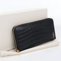 Saint Laurent Zip Around Wallet Cassandra Round Zip Calf