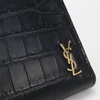 Saint Laurent Zip Around Wallet Cassandra Round Zip Calf — view 8