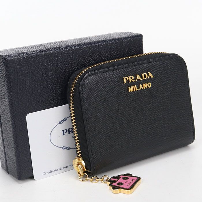 Prada Coin Case Saffiano Robot 1 268 Purse Calf