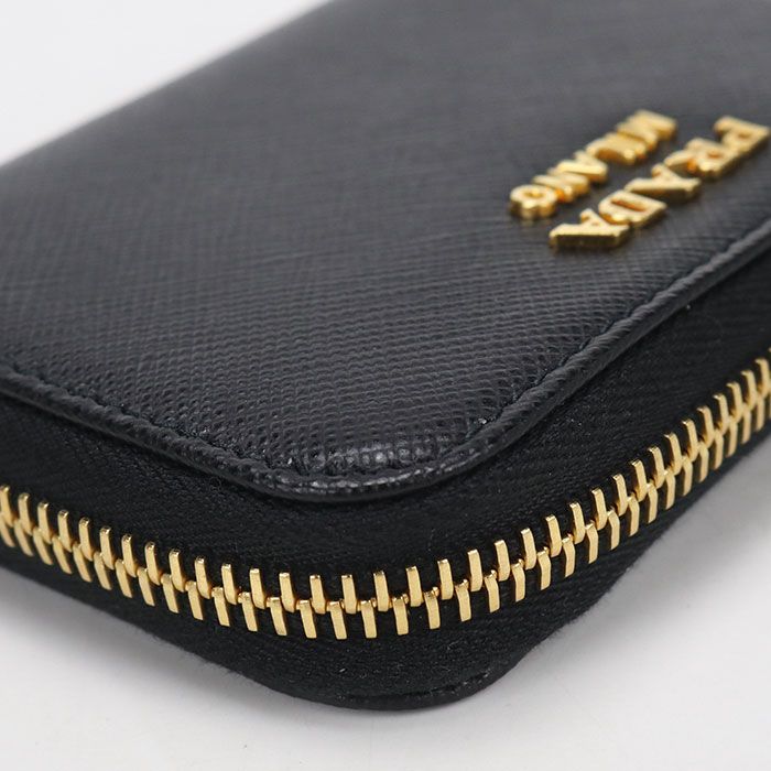 Prada Coin Case Saffiano Robot 1 268 Purse Calf — view 6