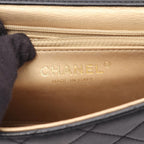 Chanel Shoulder Bag Quilted Black Lambskin Chain — view 4
