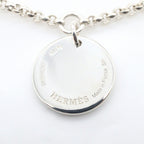 Hermes Bracelet Exlibris 15.5 cm 925 Sterling Silver 18k Pink Gold — view 5