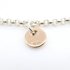 Hermes Bracelet Exlibris 15.5 cm 925 Sterling Silver 18k Pink Gold — view 6