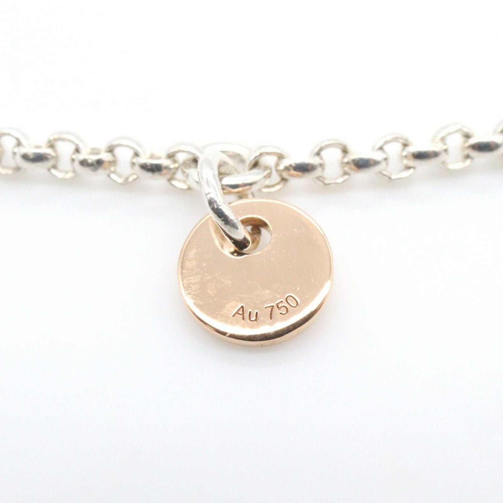 Hermes Bracelet Exlibris 15.5 cm 925 Sterling Silver 18k Pink Gold — view 6