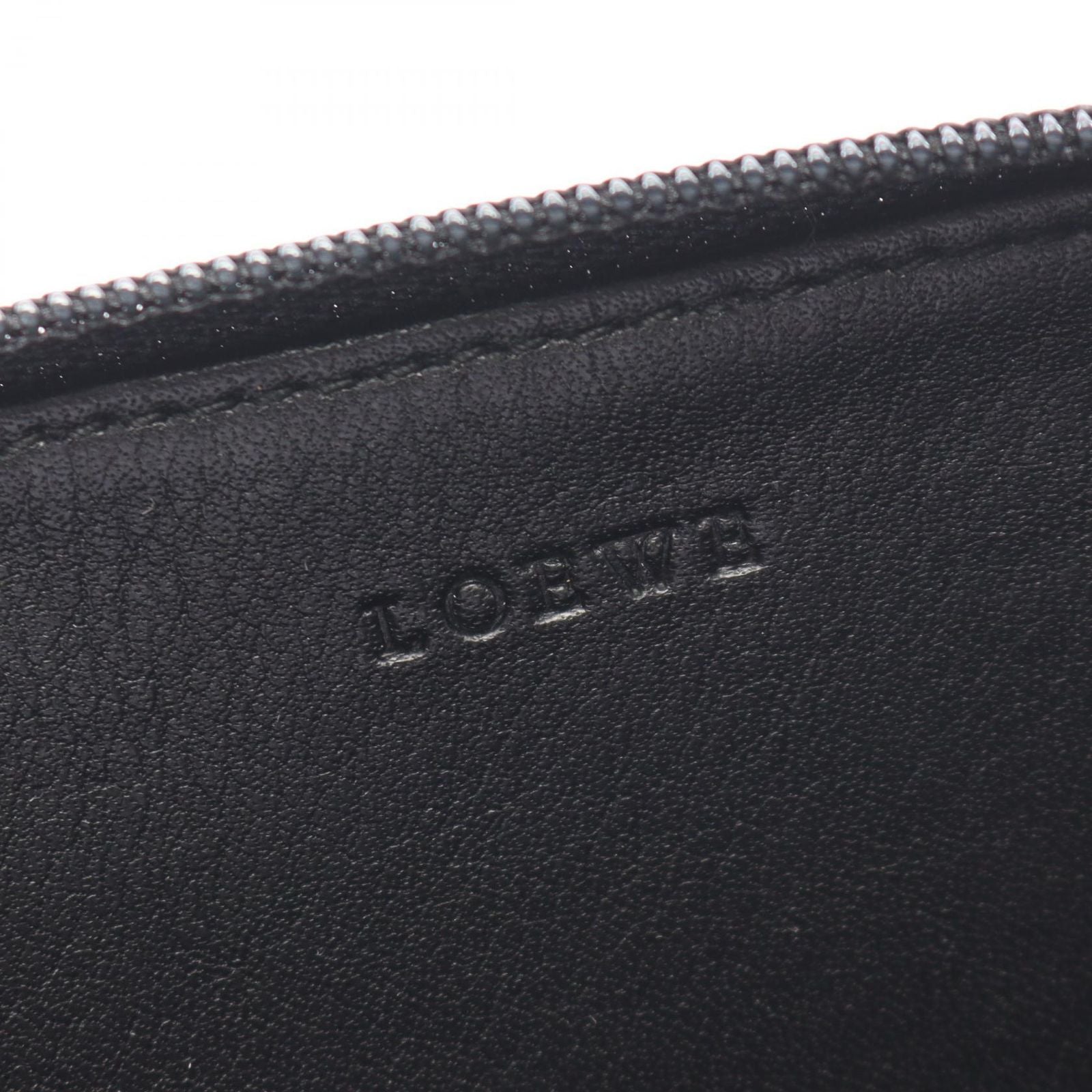 Loewe Coin Case Anagram Beige Black Canvas — view 4