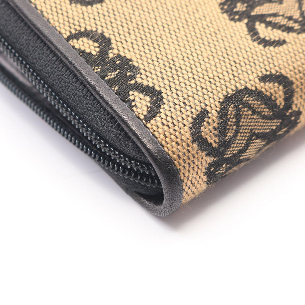 Loewe Coin Case Anagram Beige Black Canvas — view 5