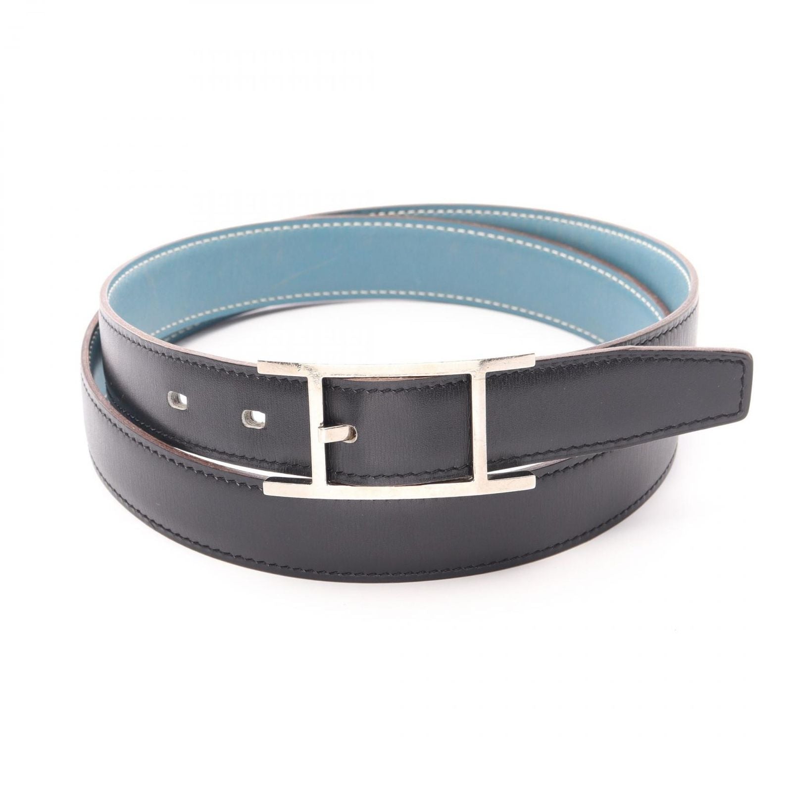 Hermes Belt Easy Hapi 3 Noir Blue Jean Calf