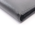 Prada Bifold Wallet Saffiano Bicolo Black Leather — view 7