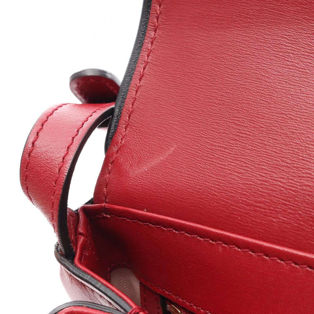 Gucci Shoulder Bag Ali Small GG Marmont Red Black Leather — view 7