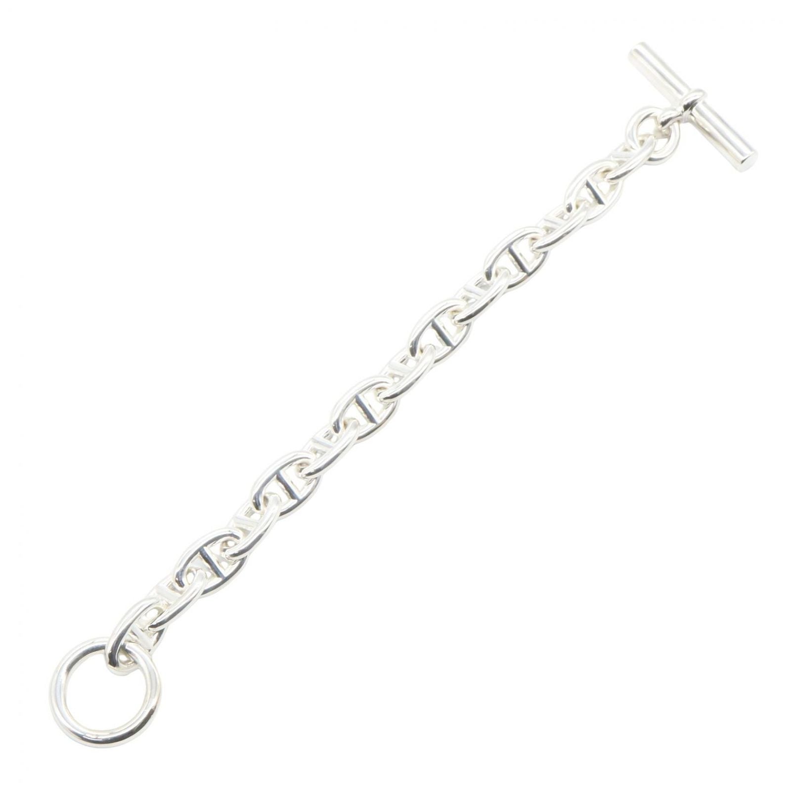 Hermes Bracelet Chaine D'ancre MM 14 Links 14.5 cm 925 Sterling Silver — view 3