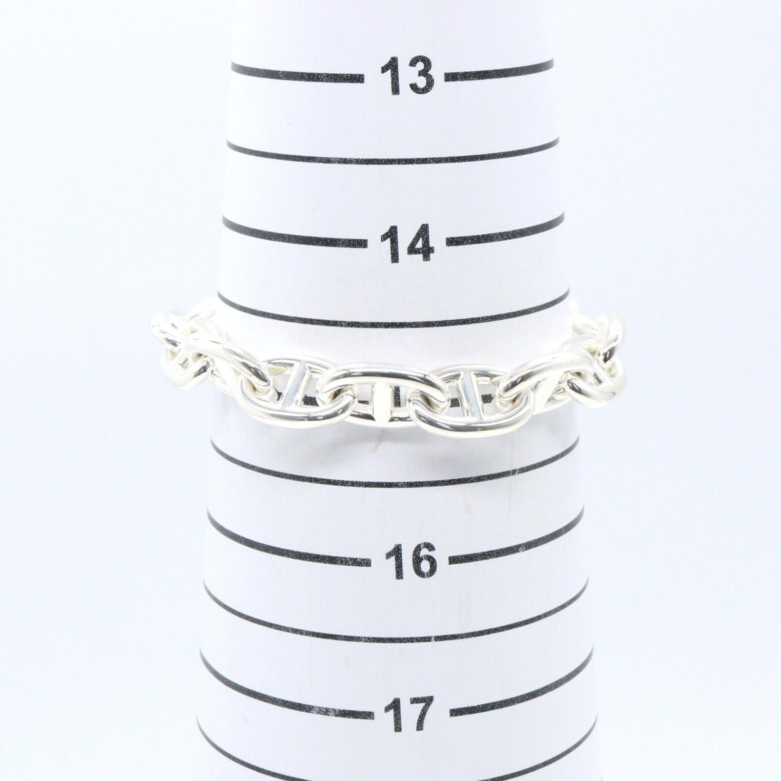 Hermes Bracelet Chaine D'ancre MM 14 Links 14.5 cm 925 Sterling Silver — view 5