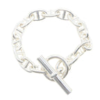 Hermes Bracelet Chaine D'ancre MM 14 Links 14.5 cm 925 Sterling Silver