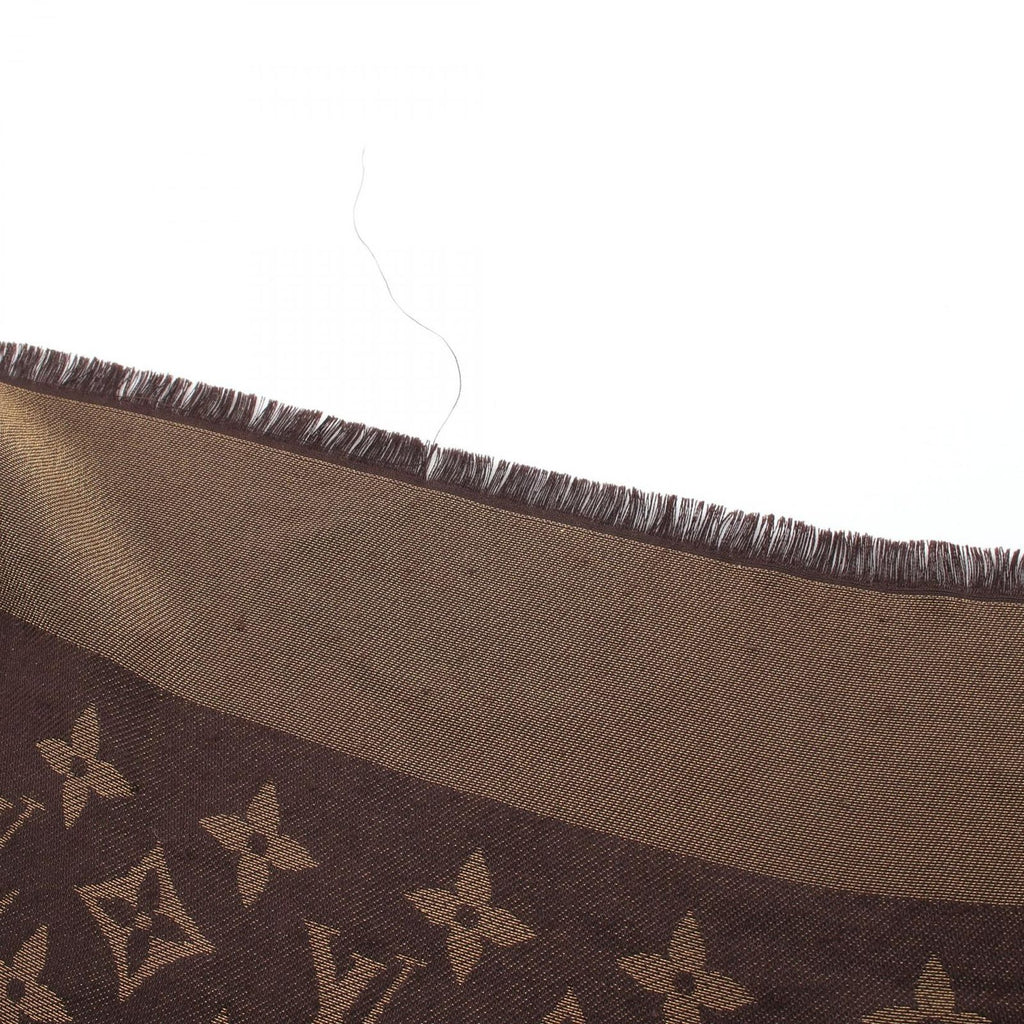 Louis Vuitton Shawl Monogram Silk Wool Scarf — view 4