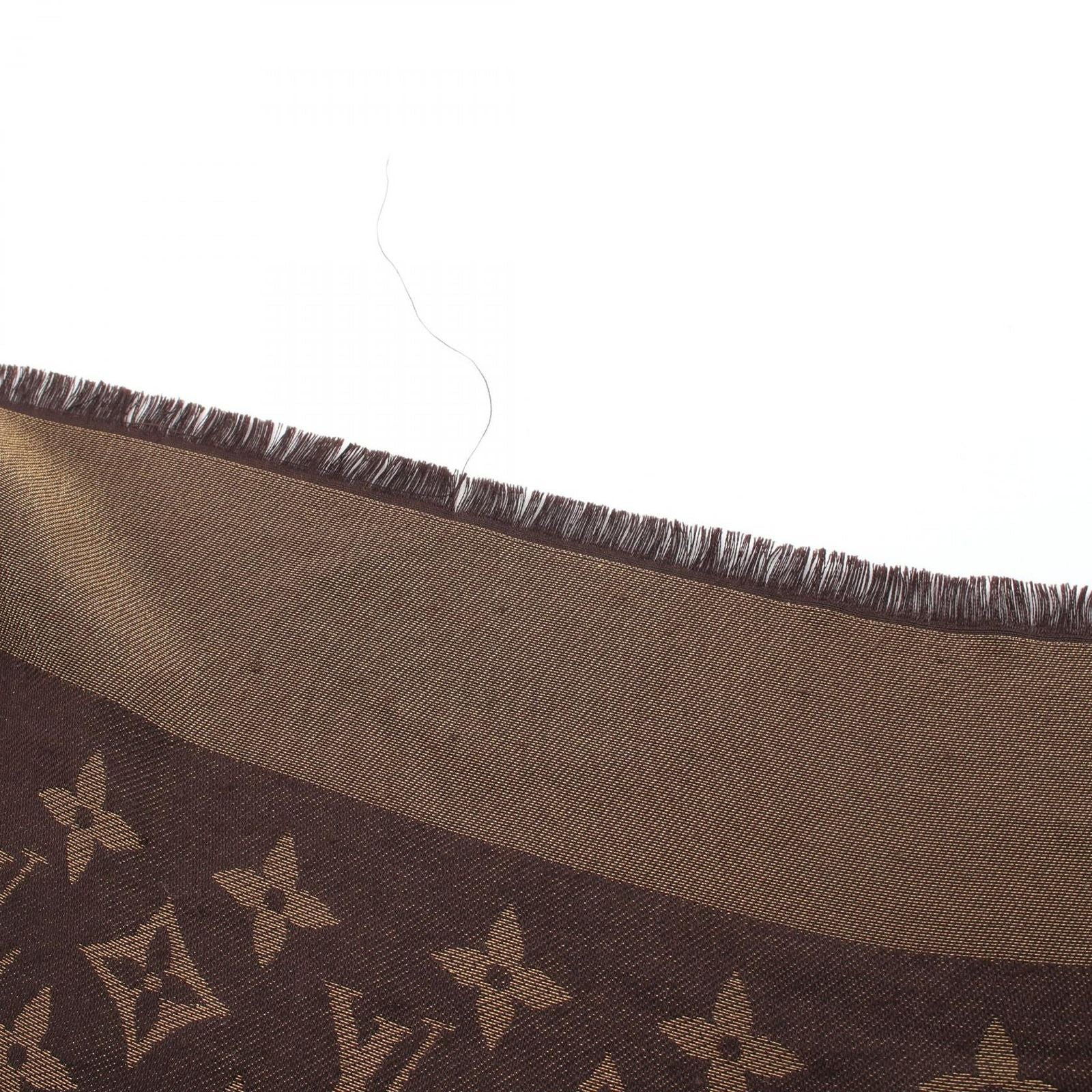 Louis Vuitton Shawl Monogram Silk Wool Scarf — view 4