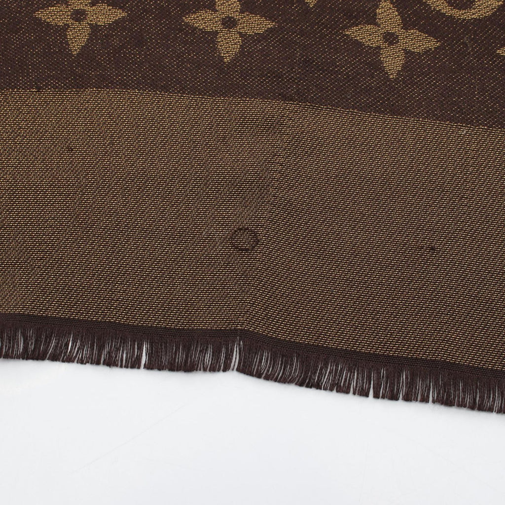 Louis Vuitton Shawl Monogram Silk Wool Scarf — view 8
