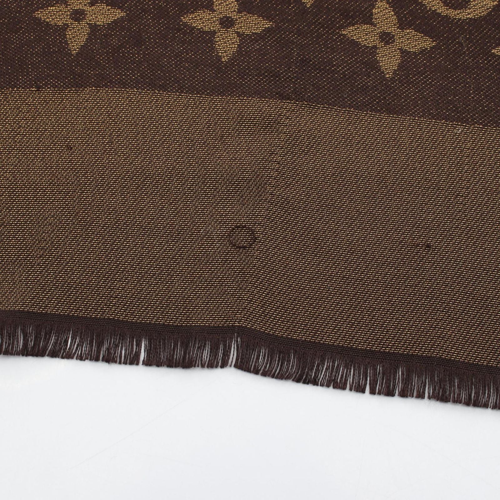 Louis Vuitton Shawl Monogram Silk Wool Scarf — view 8