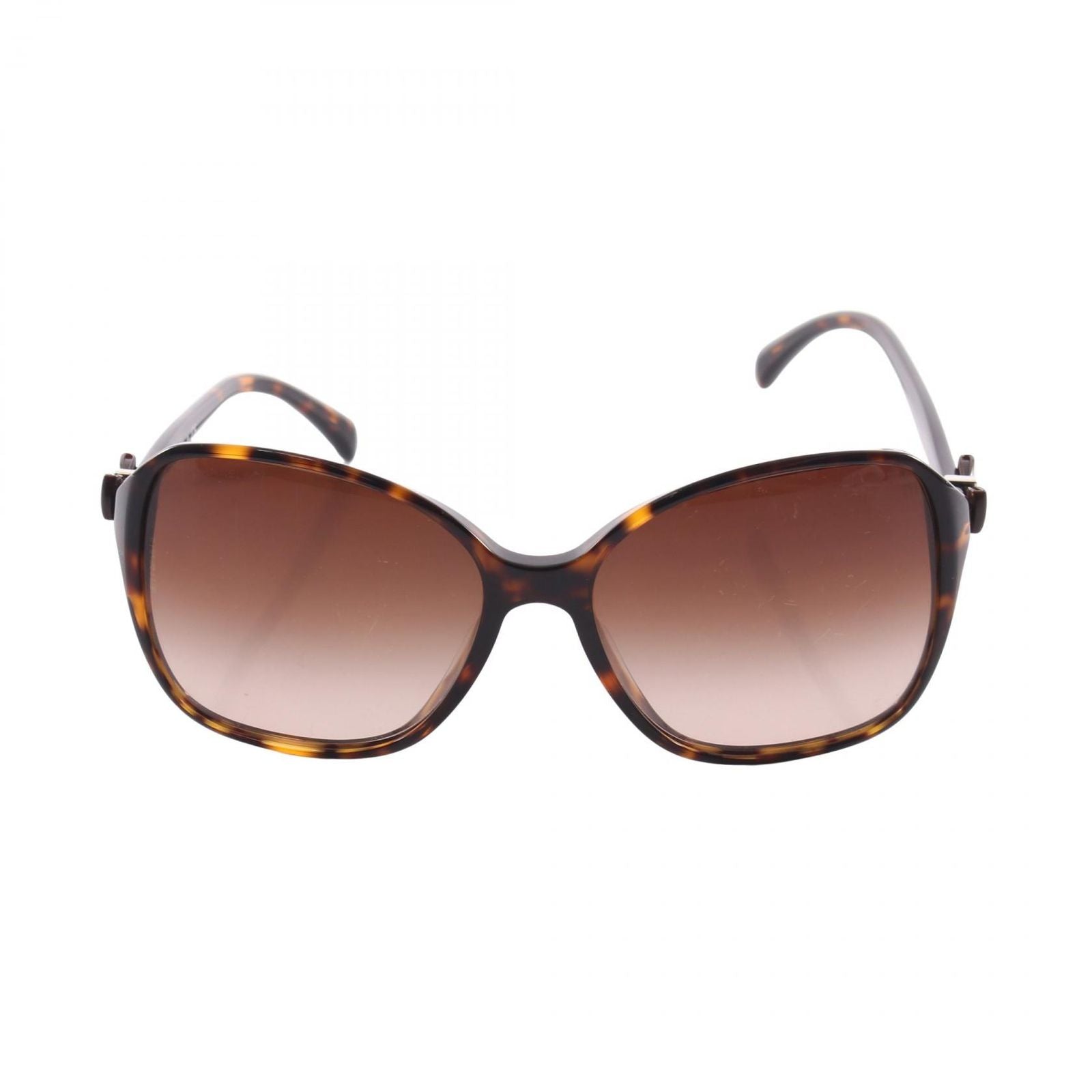 Chanel Sunglasses CC Logo Ribbon Gradient Lens Tortoiseshell Pattern Eyewear