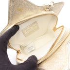 Dior Shoulder Bag Kids Star Champagne Gold Leather Mini — view 3