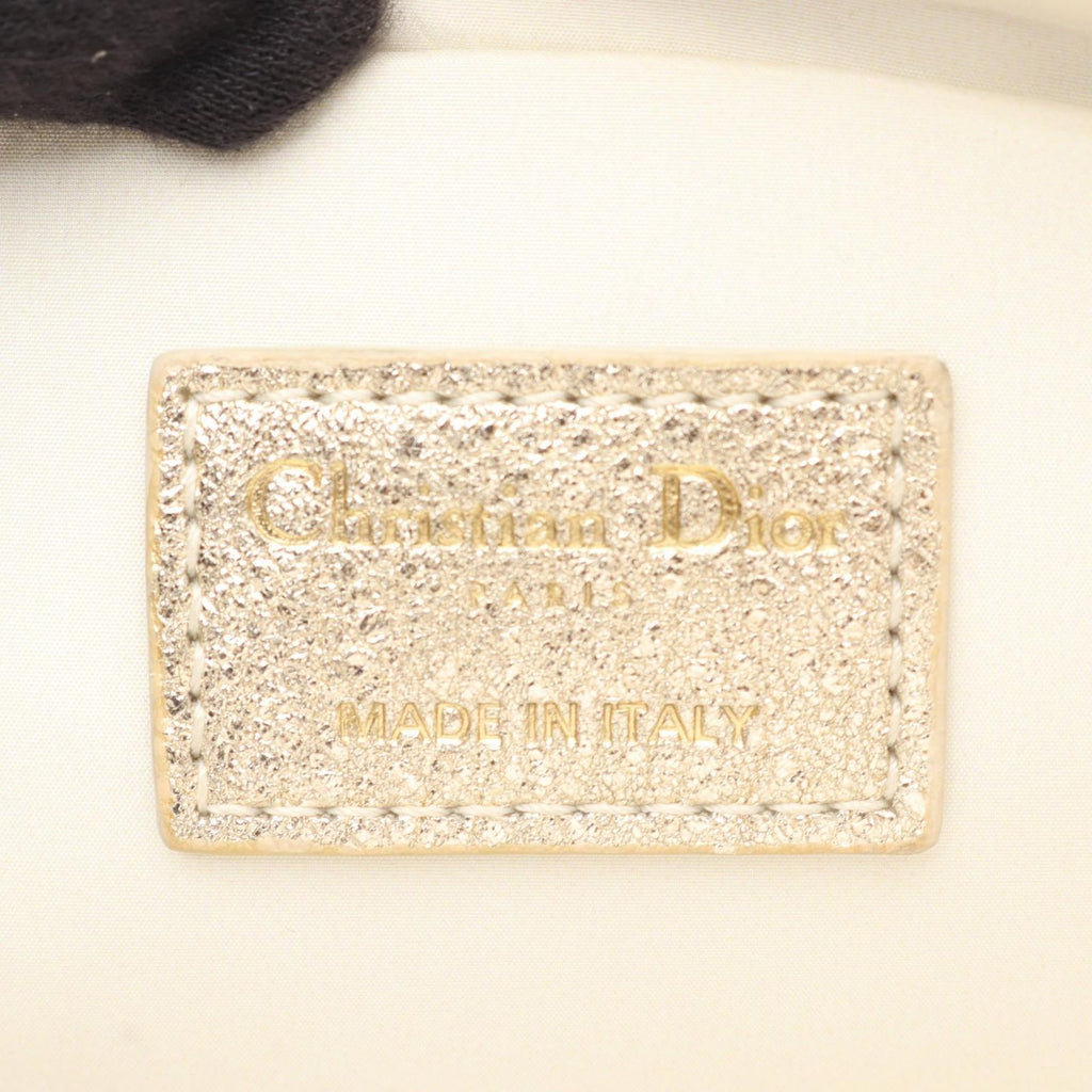 Dior Shoulder Bag Kids Star Champagne Gold Leather Mini — view 4