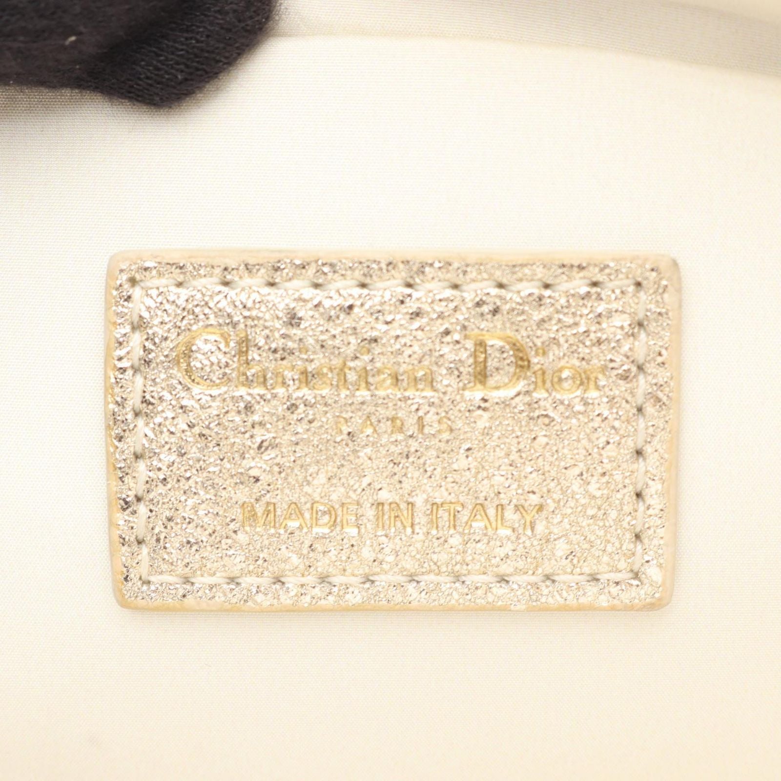 Dior Shoulder Bag Kids Star Champagne Gold Leather Mini — view 4